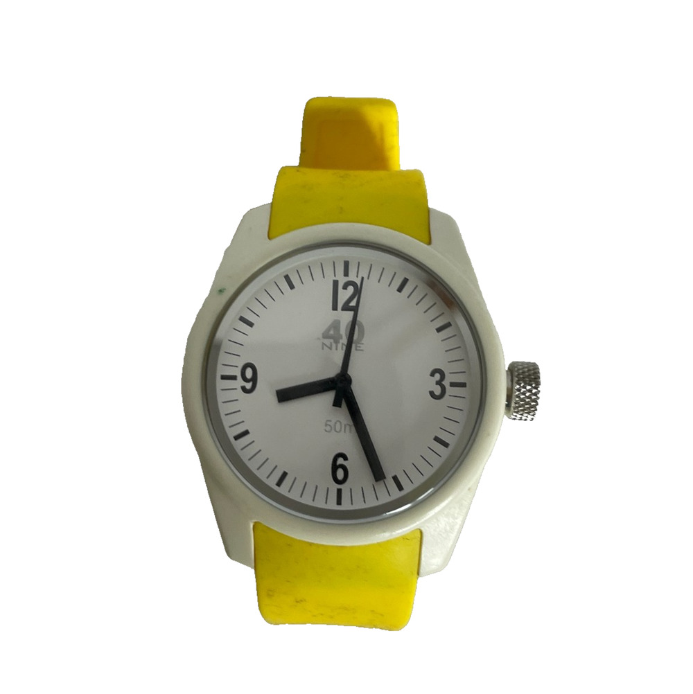 40 NINE Yellow Rubber Silicone 50m Analog Watch